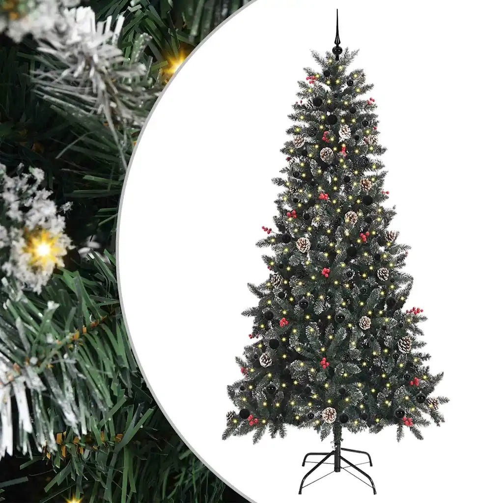 Albero di Natale artificiale con 300 LED Verde 240 cm 3395845