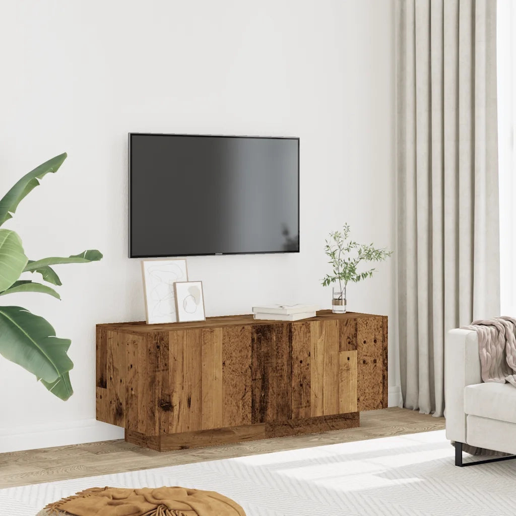 Mobile Porta TV Legno Vecchio 100x35x40 cm in Legno Multistrato 856353