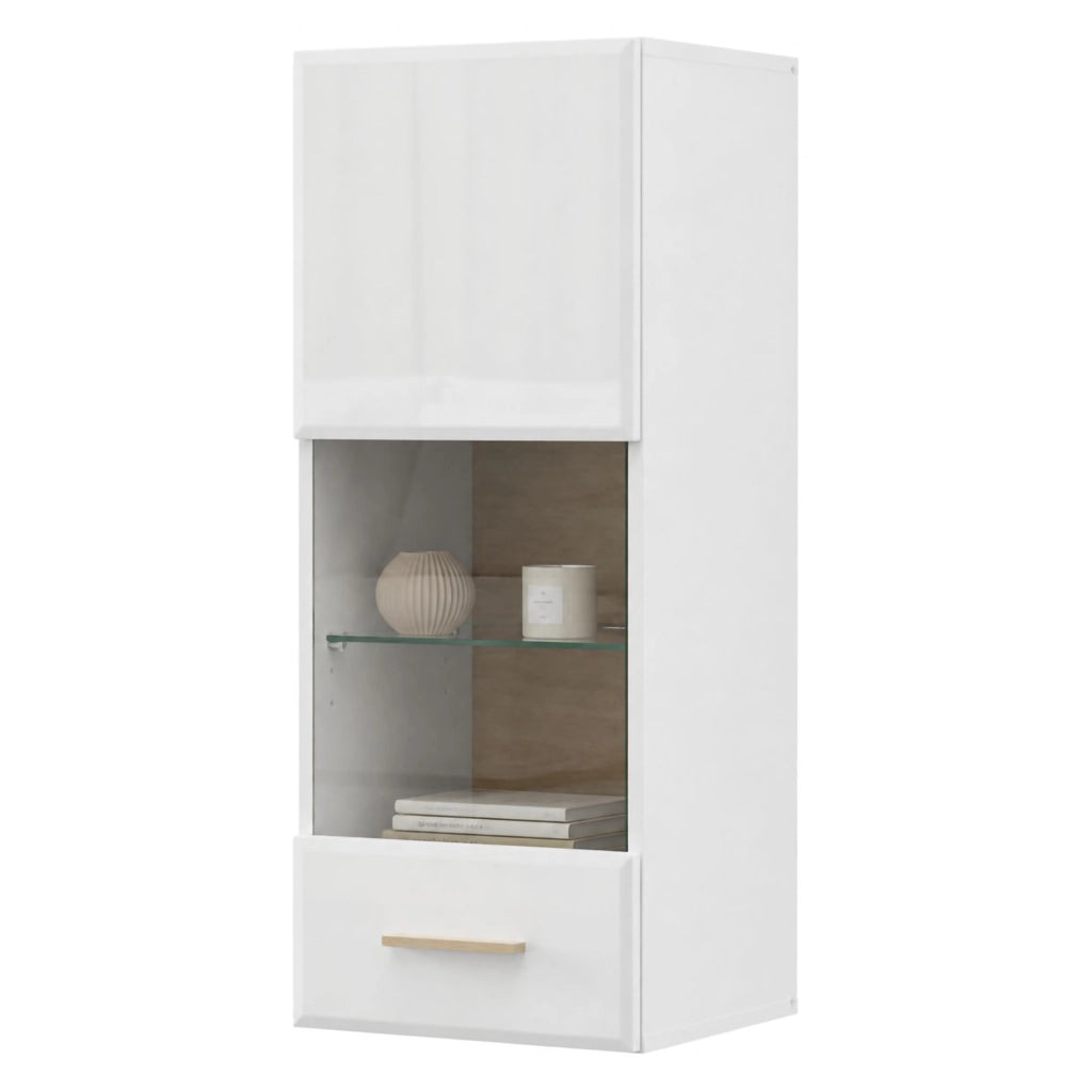 Gonnes, Mobile Pensile 2 Ripiani, 39x96h cm Bianco Opaco