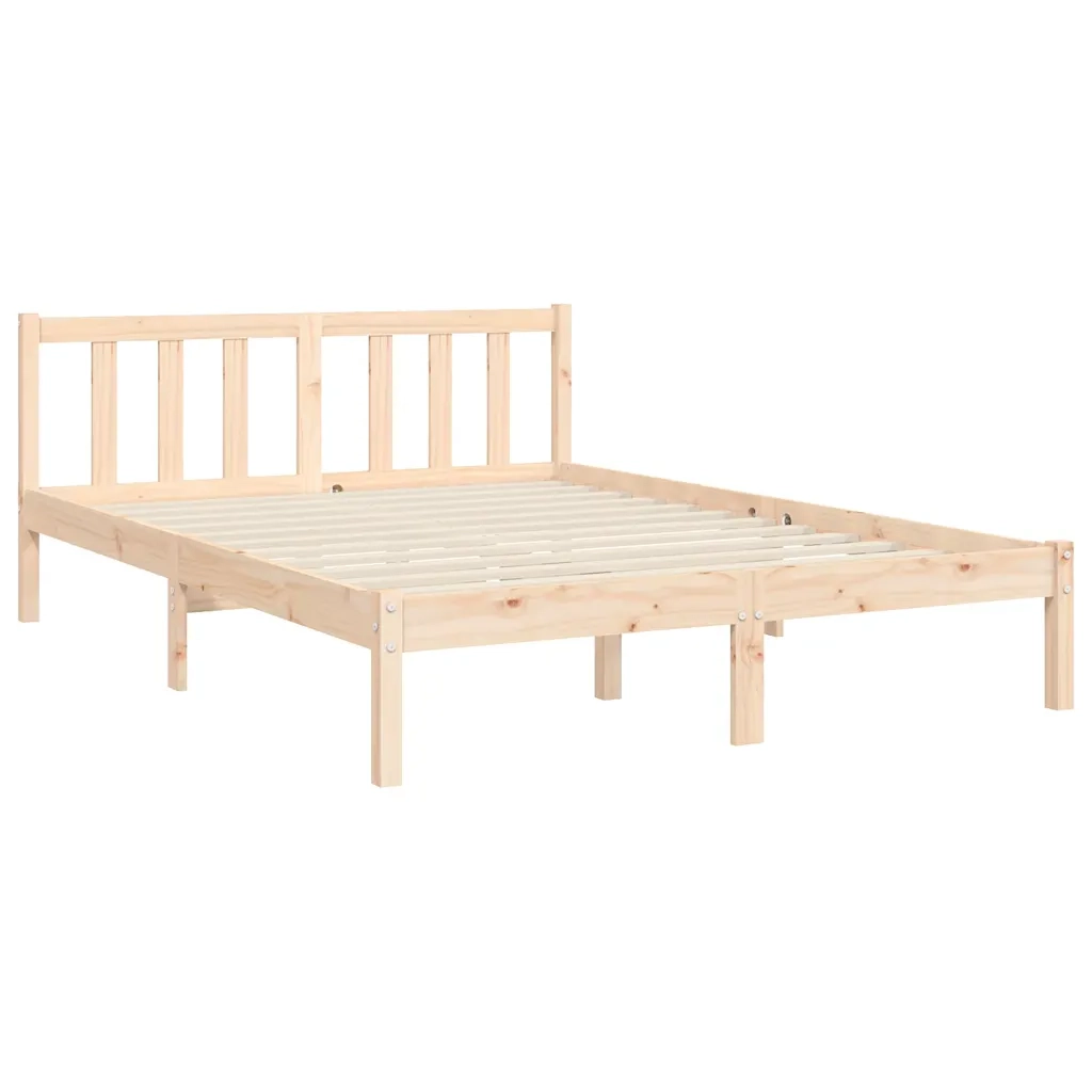 Giroletto senza Materasso 140x200 cm in Legno Massello di Pino 3193271