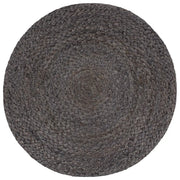 Pouf Lavorato a Mano Grigio Scuro 45x30 cm in Juta 248082