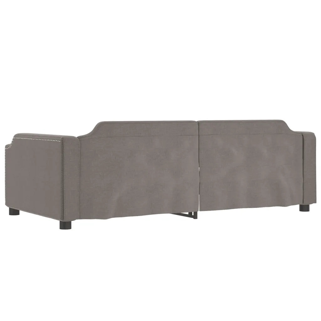 Letto da Giorno Tortora 100x200 cm in Tessuto 354213