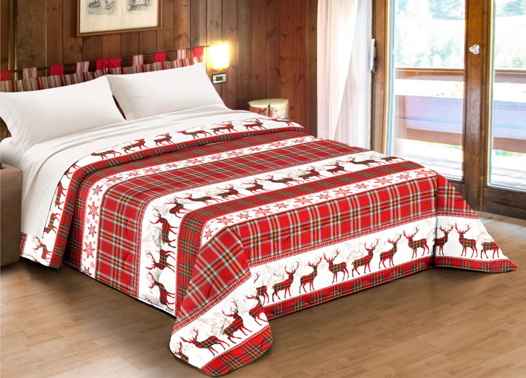 Trapunta Piumone Letto Invernale Imbottita 300gr Microfibra Scaldanotti Livigno - Piazza E Mezza - Livigno