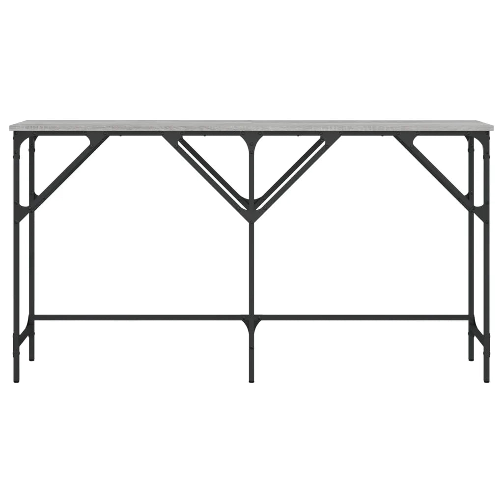 Tavolo Consolle Grigio Sonoma 140x29x75 cm in Legno Multistrato 837760
