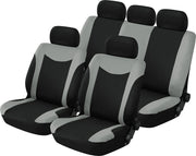 Set Completo Coprisedili e Poggiatesta Uranus Nero e Grigio