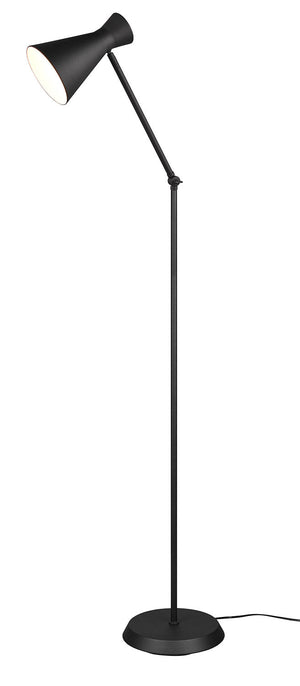 Piantana da Interno Attacco E27 in Metallo Nero Opaco