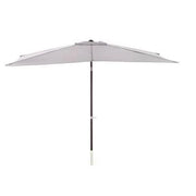 OMBRELLONE GARDEN QUADRATO DA ESTERNO 3X2 METRI FUMO BASE ESCLUSA