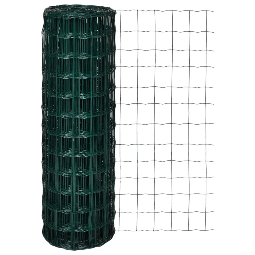 Recinzione Europea in Acciaio 25 x 1,2 m Verde cod mxl 14344