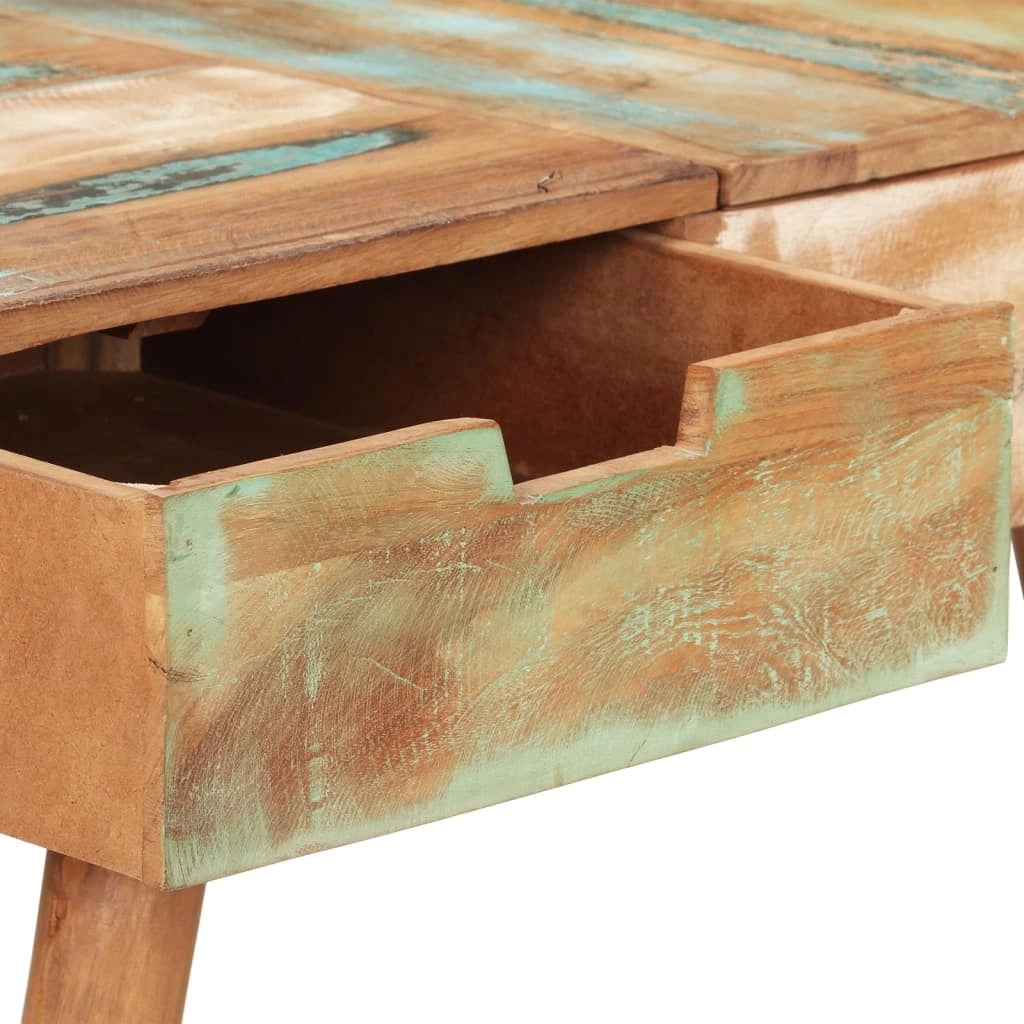 Toeletta con specchio tavolo da trucco 112 x 45 x 76 cm legno massello di recupero 02_0006357