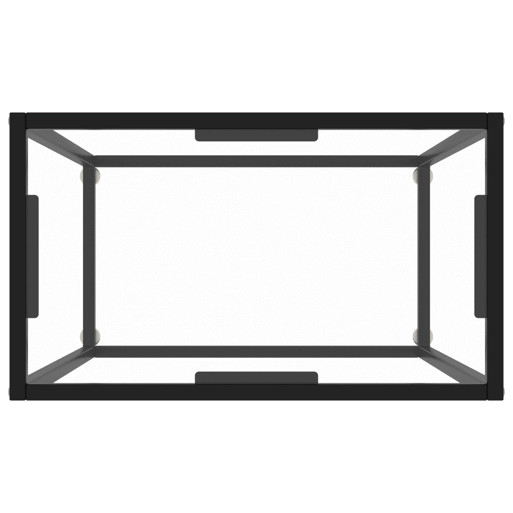 Tavolo Consolle Trasparente 60x35x75 cm in Vetro Temperato 322803