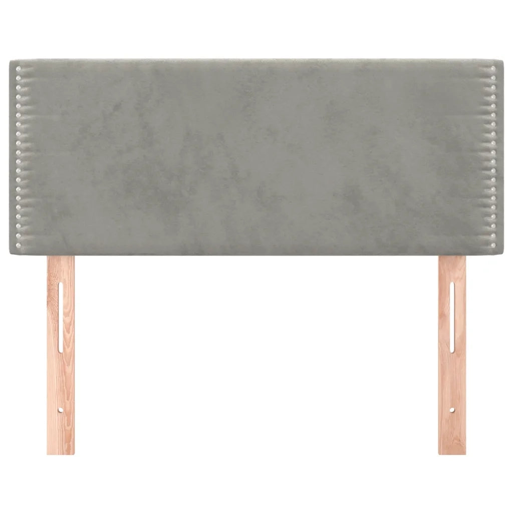 Testiera | Testata Grigio Chiaro 100x5x78/88 cm in Velluto