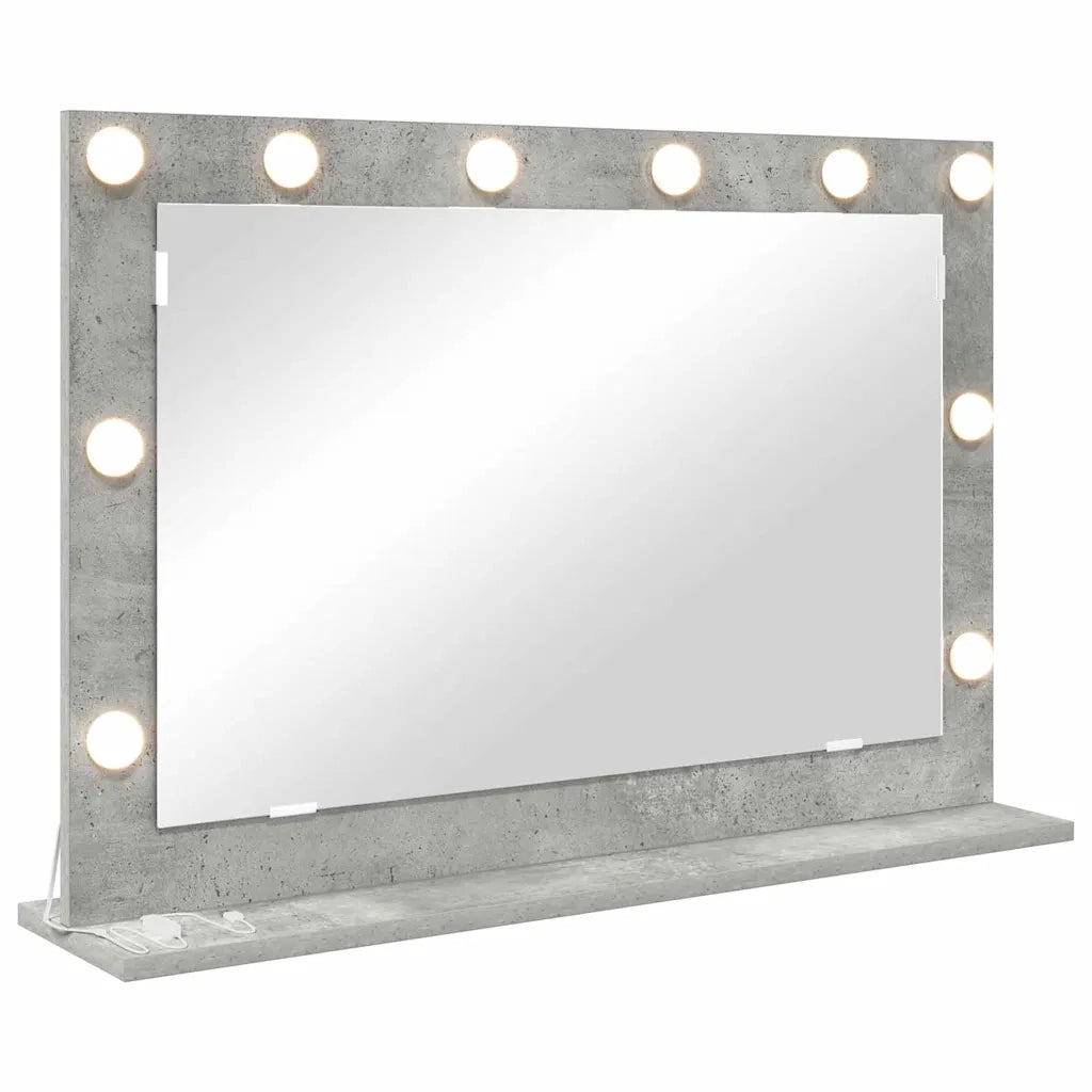 Specchio da Vanit¨¤-Specchio da Trucco Grigio cemento 80 x 55 x 18 cm