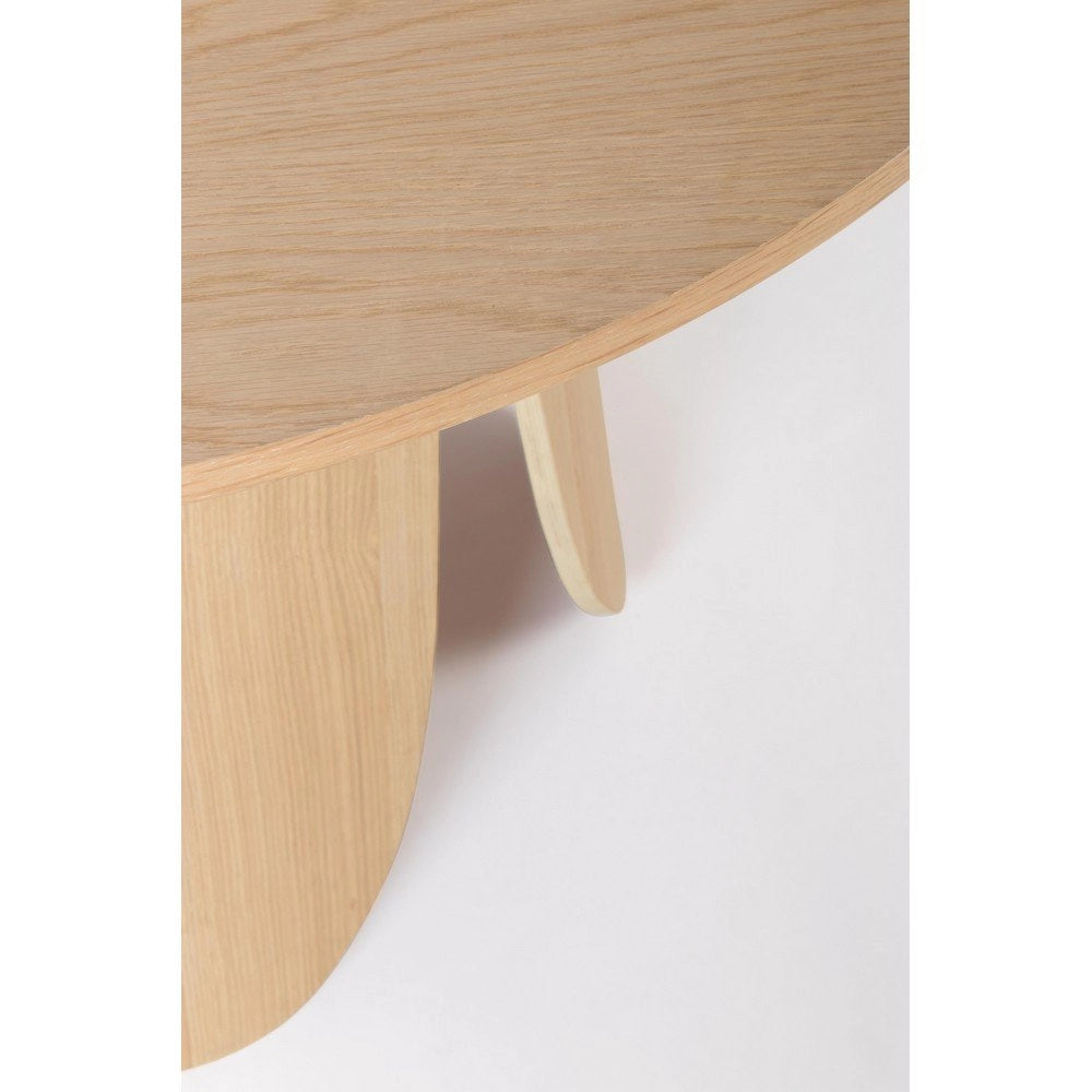 Tavolo Rotondo Legno Marrone Moderno da Interno 120 cm - SKYE