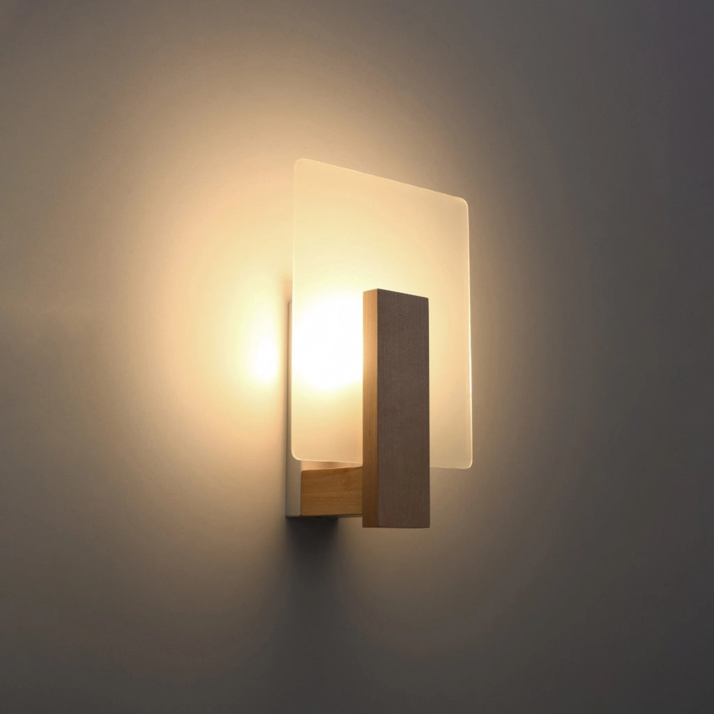 Applique in legno moderna NORKKA 1xE14 10W Pure Lume