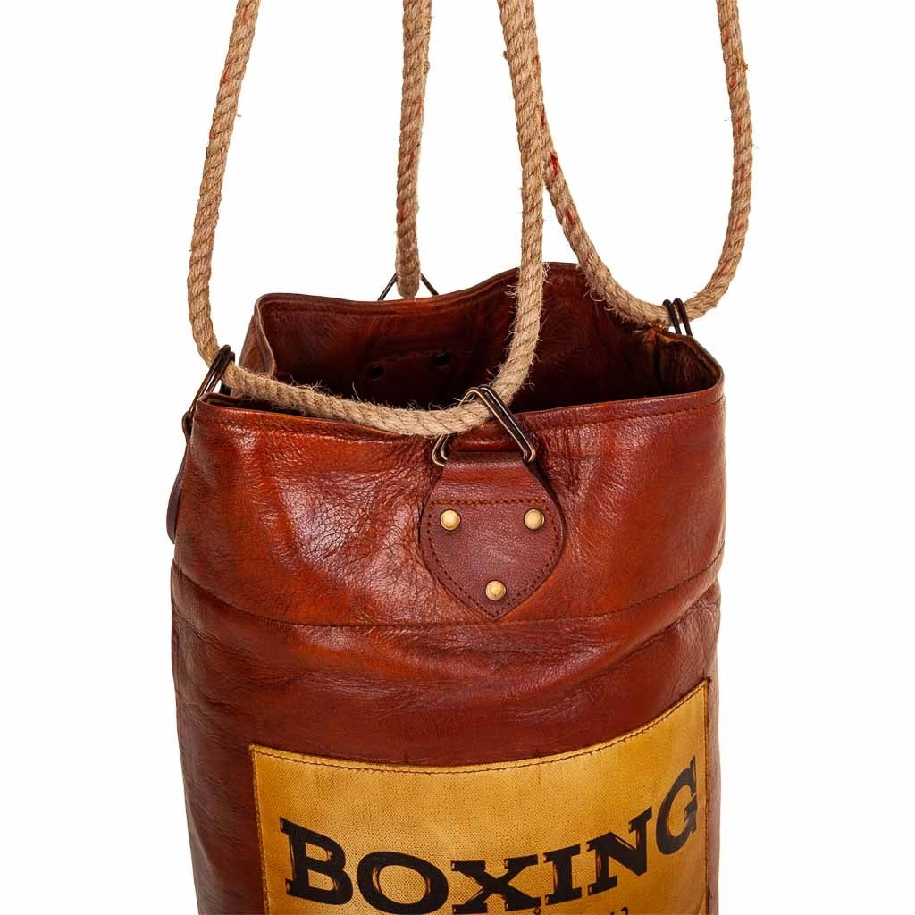 Sacco da boxe in pelle 25x25x76h