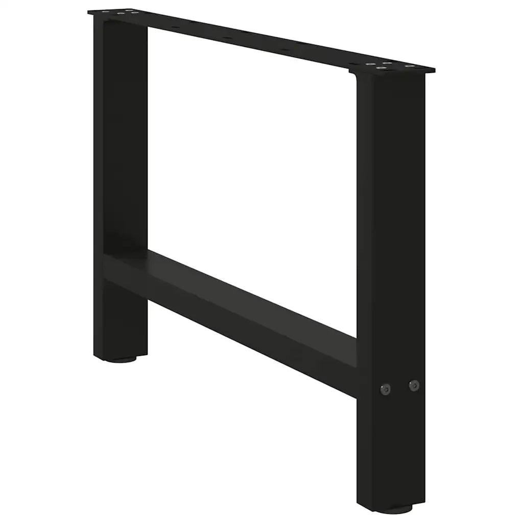 Gambe per Tavolino da Caffè Nere 2 pz 70x(42-43) cm Acciaio 4013288