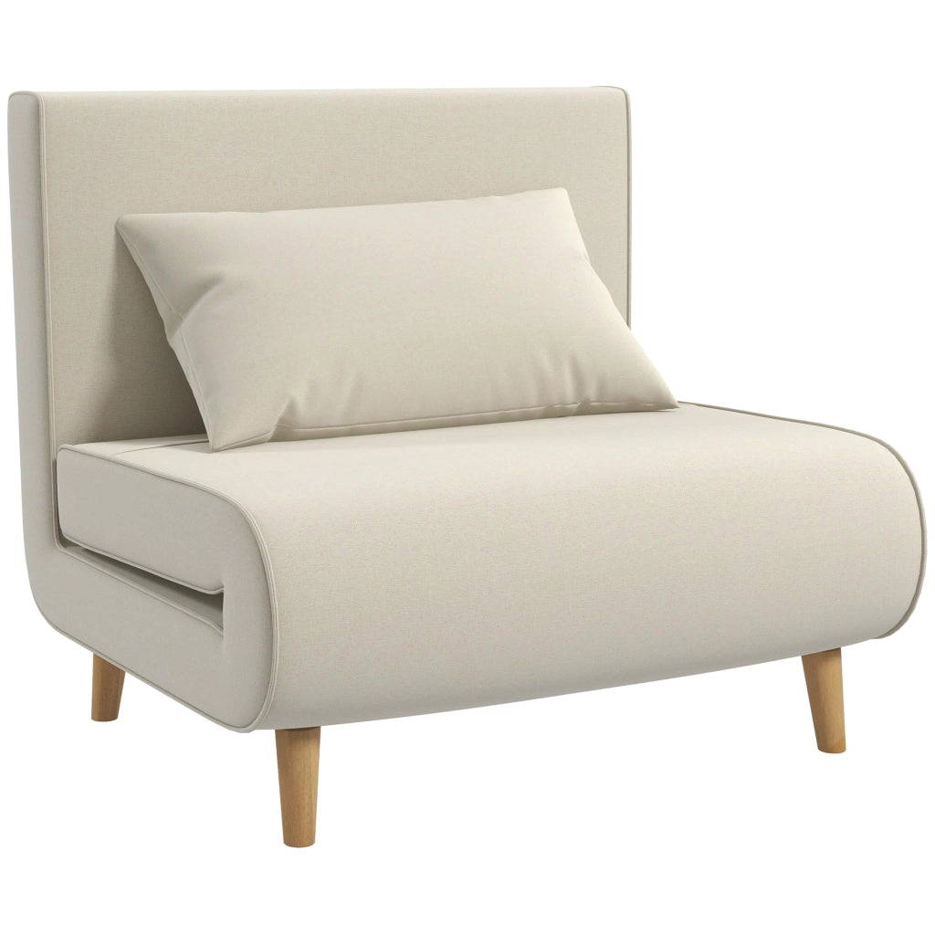 DIVANO LETTO 2 IN 1 94x78x80 cm Bianco crema