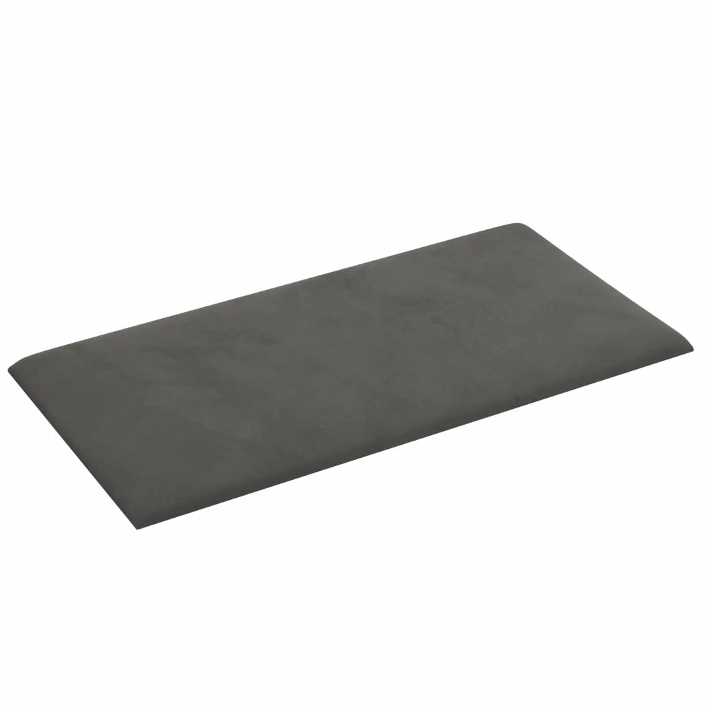 Testiera da Parete 12 pcs Grigio scuro 30 x 15 cm Velluto 4008315