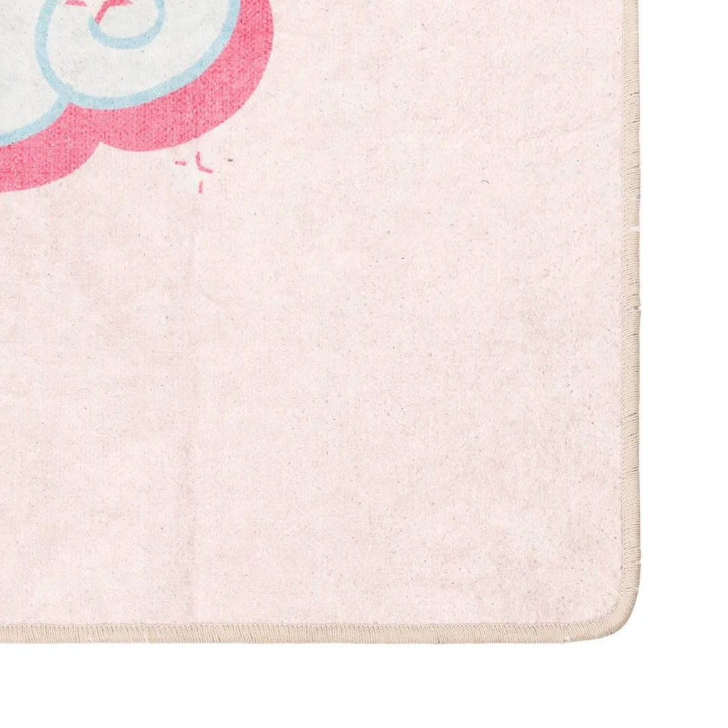 Tappeto del soggiorno | Tappeto Bambini Rosa 160x230 cm Unicorno Lavabile