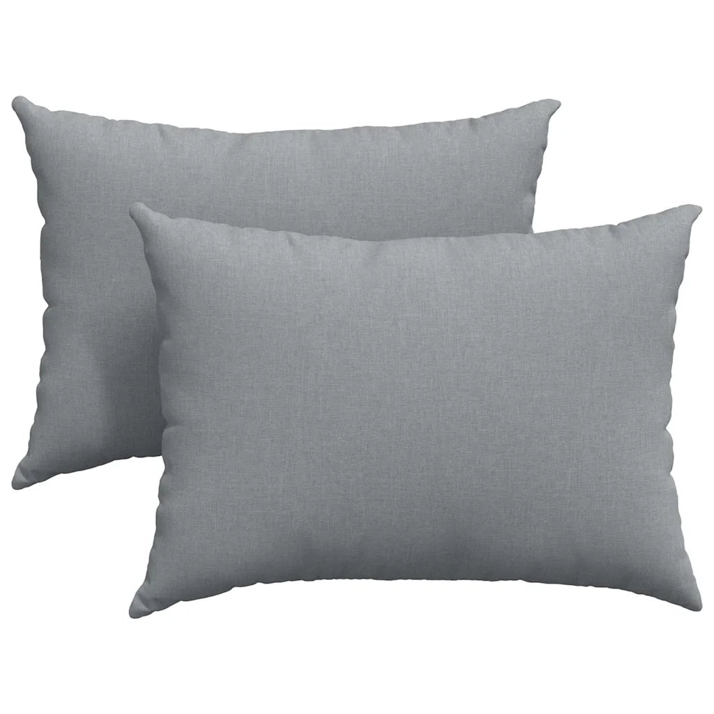Cuscini da Divano 2 pz | Cuscini per sedie Grigio chiaro 70 x 50 cm Tessuto
