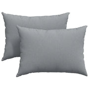 Cuscini da Divano 2 pz | Cuscini per sedie Grigio chiaro 70 x 50 cm Tessuto
