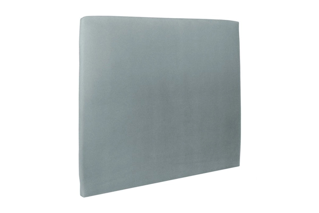 Letto 160x200 cm con testata imbottita - Tessuto velluto