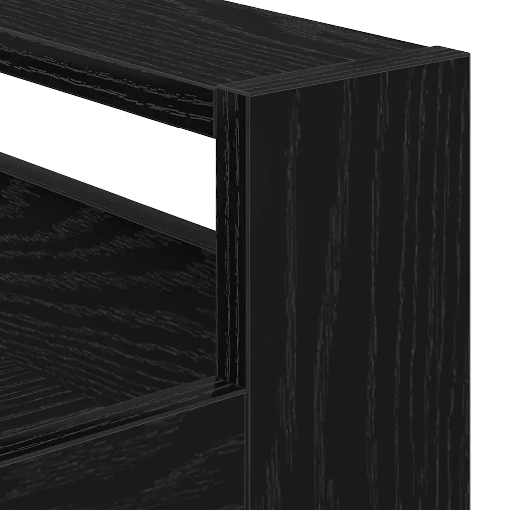 Carrello da Cucina Rovere Nero 60 x 45 x 80 cm CFW7048768