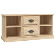 Mobile TV multimediale mensola TV credenza mobile TV sala da pranzo soggiorno camera da letto rovere Sonoma 99,5 x 35,5 x 48 cm legno ingegnerizzato marrone 02_0027559