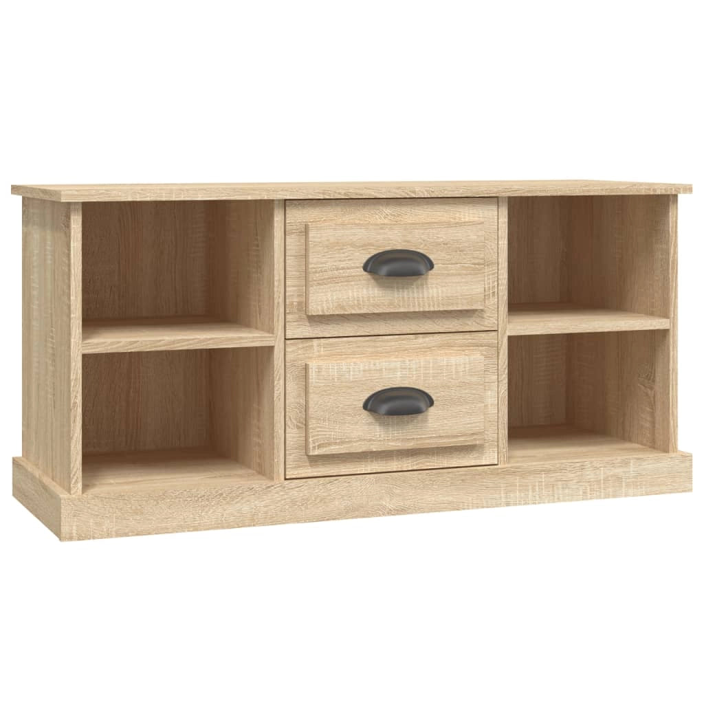 Mobile TV multimediale mensola TV credenza mobile TV sala da pranzo soggiorno camera da letto rovere Sonoma 99,5 x 35,5 x 48 cm legno ingegnerizzato marrone 02_0027559