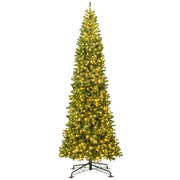 Decorazione natalizia per interni ed esterni con 2536 rami in PVC, Albero di Natale artificiale pre-illuminato-Alberi di Natale