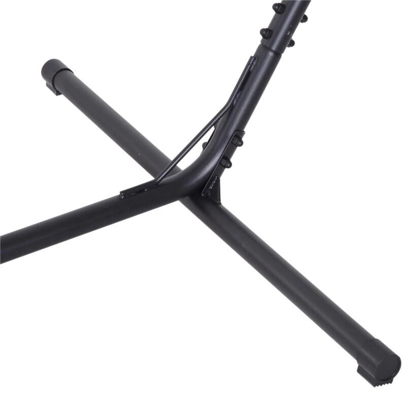 SUPPORTO STRUTTURA PORTANTE PER AMACA MAX 150 KG 308-380 X 108 X 120 CM NERO