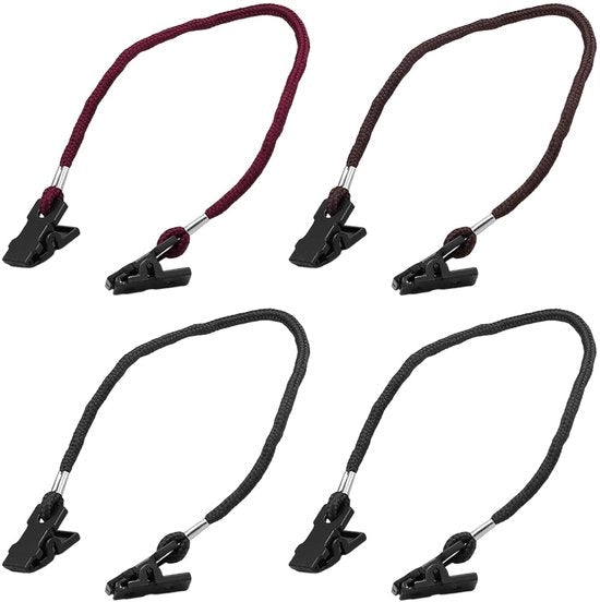 Clip per cappello 4 pezzi - Eterno chiuso - Antirivestimento - Leggero - Materiale in poliestere duraturo - Adatto per attività all'aperto - Fermo cappello