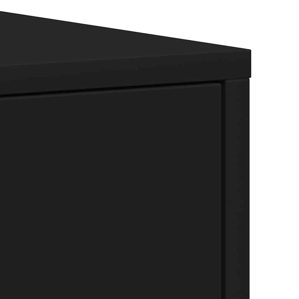 Mobile da Bagno | Armadio da bagno Nero 30x30x183,5 cm in Legno tecnico