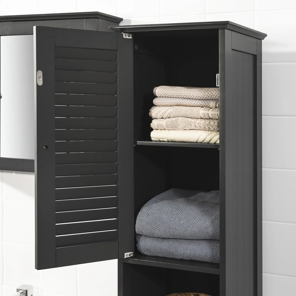 Mobiletto Bagno Colonna Bagno Cassettiera Bagno Bianco Con Cassetti Grigio FRG236-DG