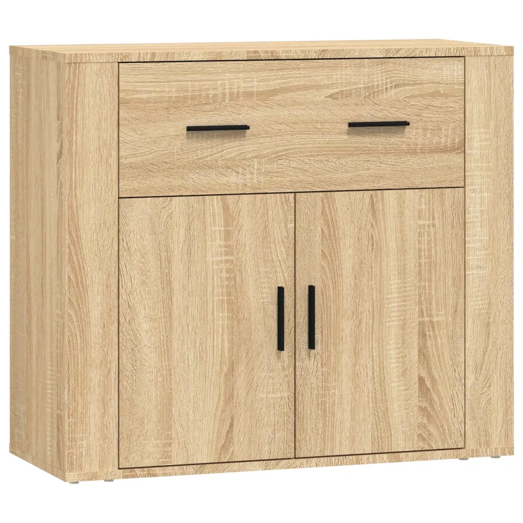 Credenze 3 pz | Madia | Buffet da pranzo | Armadio da pranzo Rovere Sonoma in Legno Multistrato