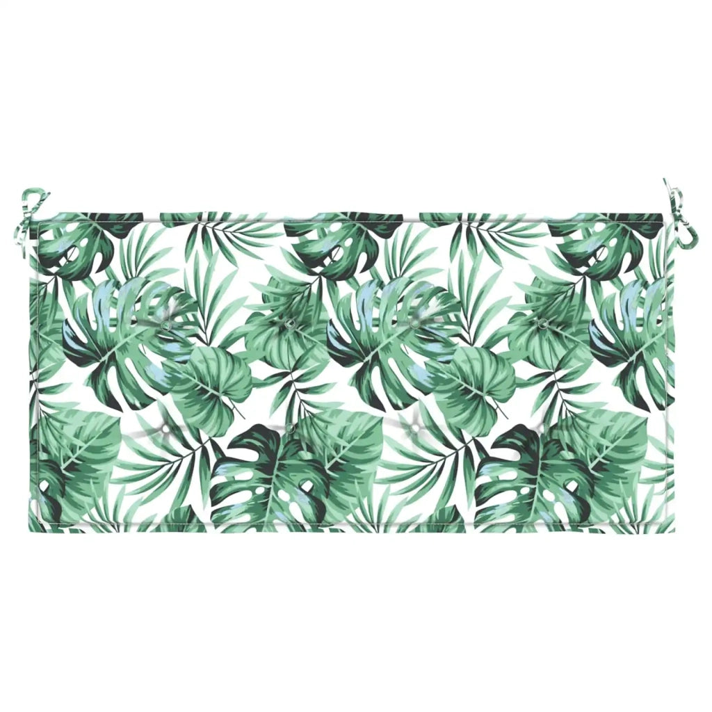 Cuscino per Sedia Motivo Foglia 100 x 50 x 3 cm Tessuto Oxford