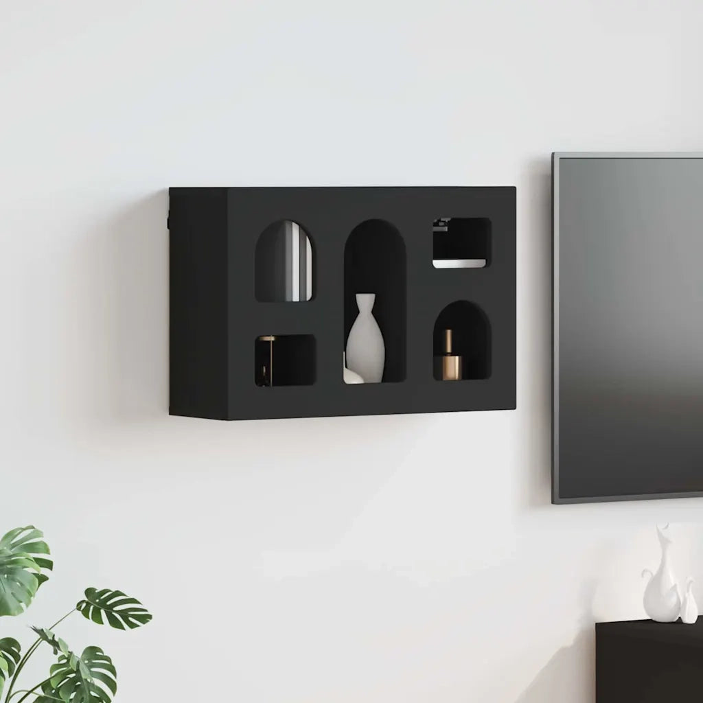 Armadio pensile Nero 60 x 20 x 40 cm Legno multistrato