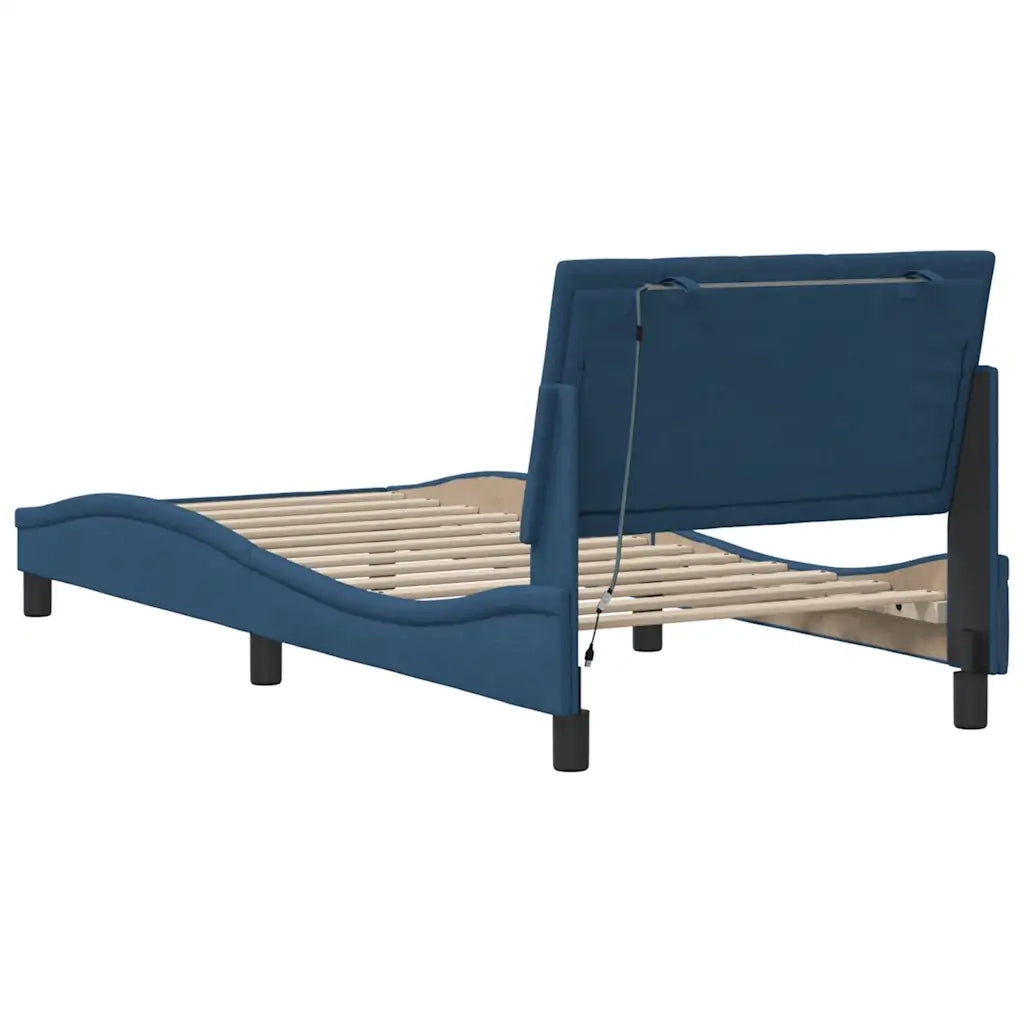 Giroletto senza Materasso Hanko Blu 90x200 cm in Tessuto 3310439