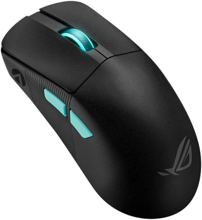 ROG Harpe Ace Aim Lab Edition Mouse Gaming, Super Leggero, 36000 dpi, Wireless 2.4 GHz, Bluetooth, Bassa Latenza, USB, Batteria a Lunga Durata, Illuminazione RGB Aura Sync, Bianco