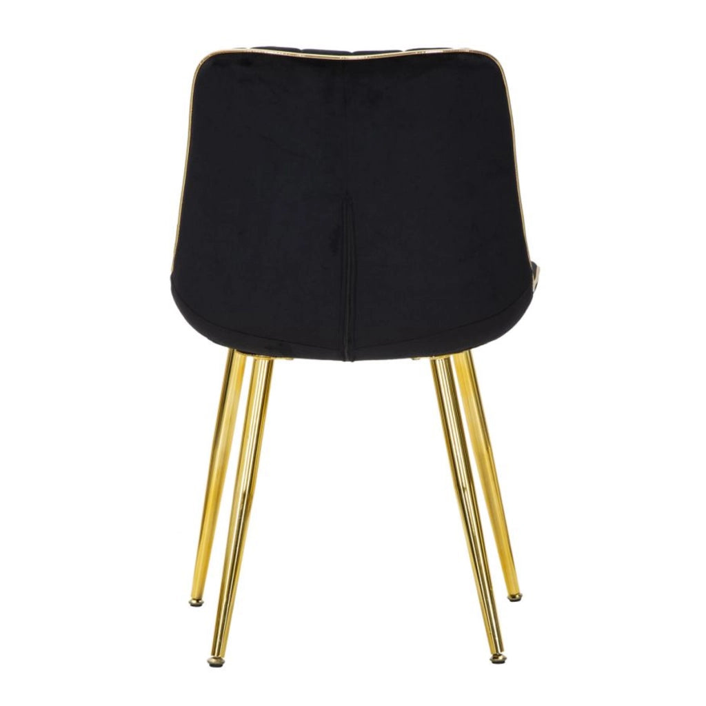 Set di 2 Sedie VKH381, Nero, Legno, 51x59x79 cm