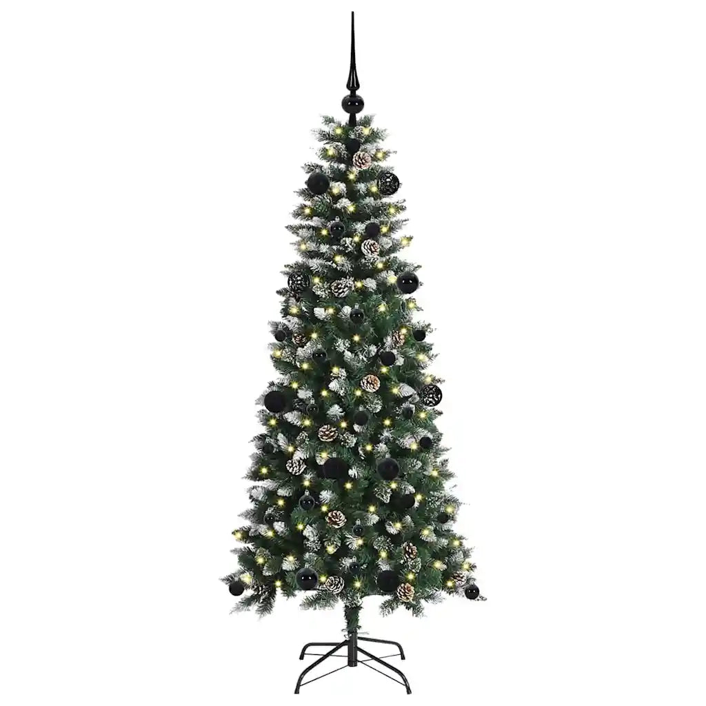 Albero di Natale Artificiale-Albero Natalizio con 150 LED Verde 150 cm 339841