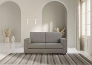 Divano marrak 2 posti medio (due sedute da 70cm) misure esterne l.168cm | grigio - Mobili 2G