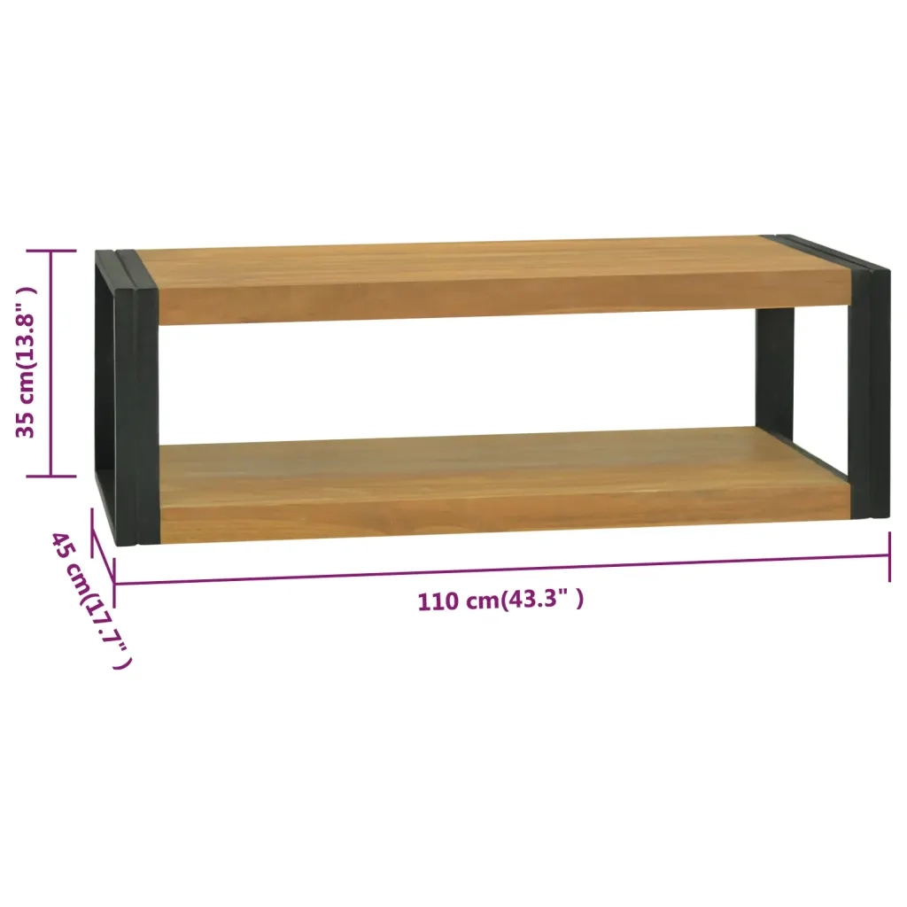 Mobile da Bagno 120x45x35 cm in Legno Massello di Teak 338232