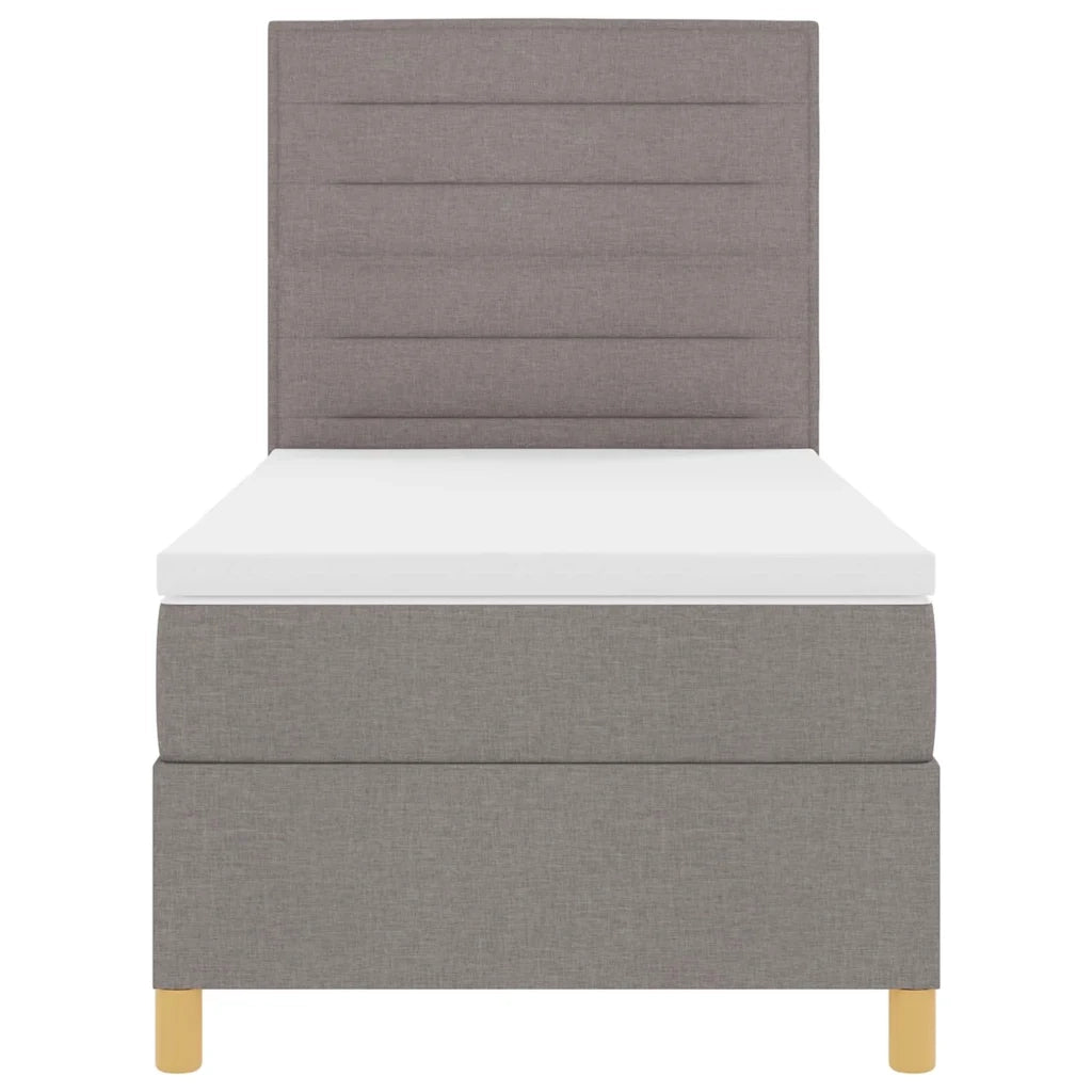 Letto a Sorgente LED con materasso Talpa 90 x 200 cm Tessuto 3342995
