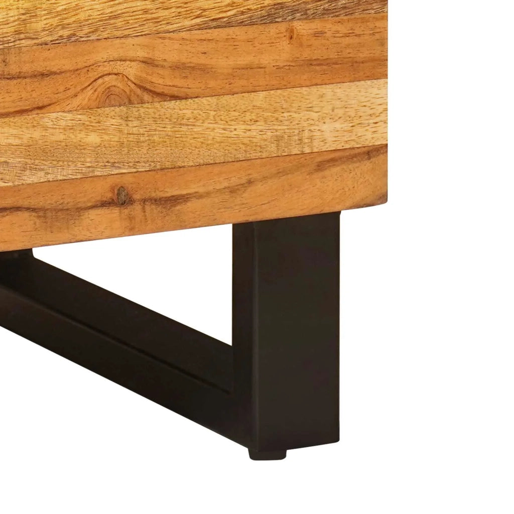Mobile laterale Marrone 60 x 33 x 75 cm Legno di mango massello 4018322