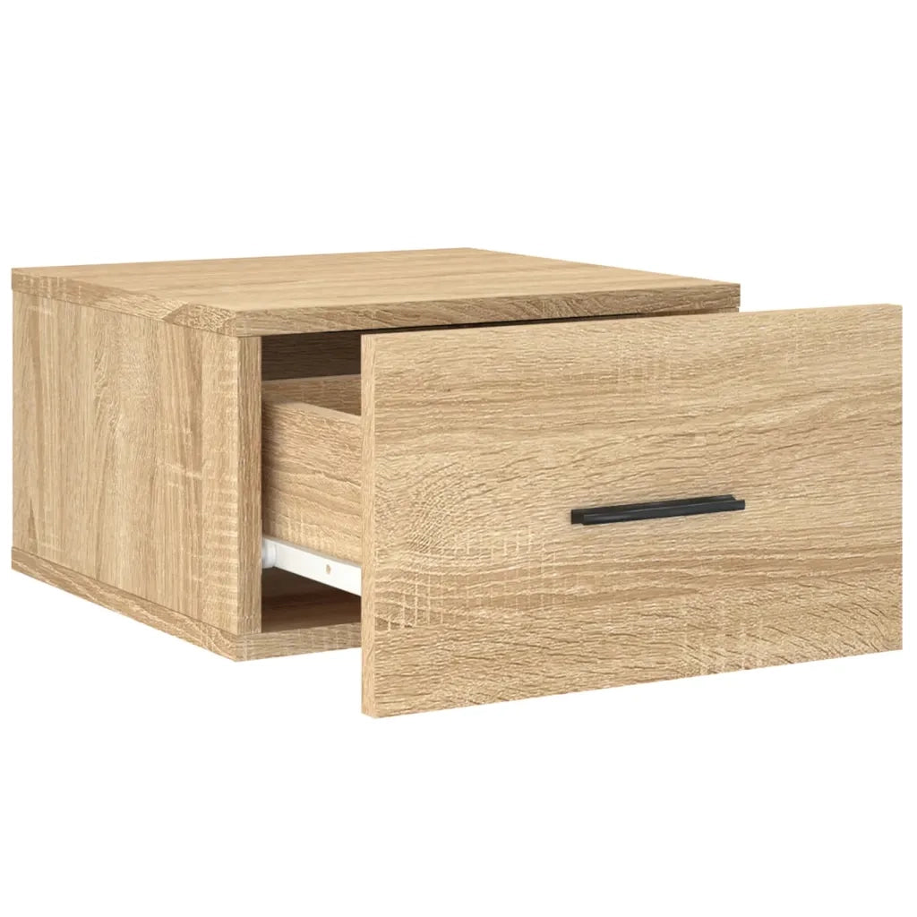 vidaXL Comodini a Muro 2 pz Rovere Sonoma 35x35x20 cm
