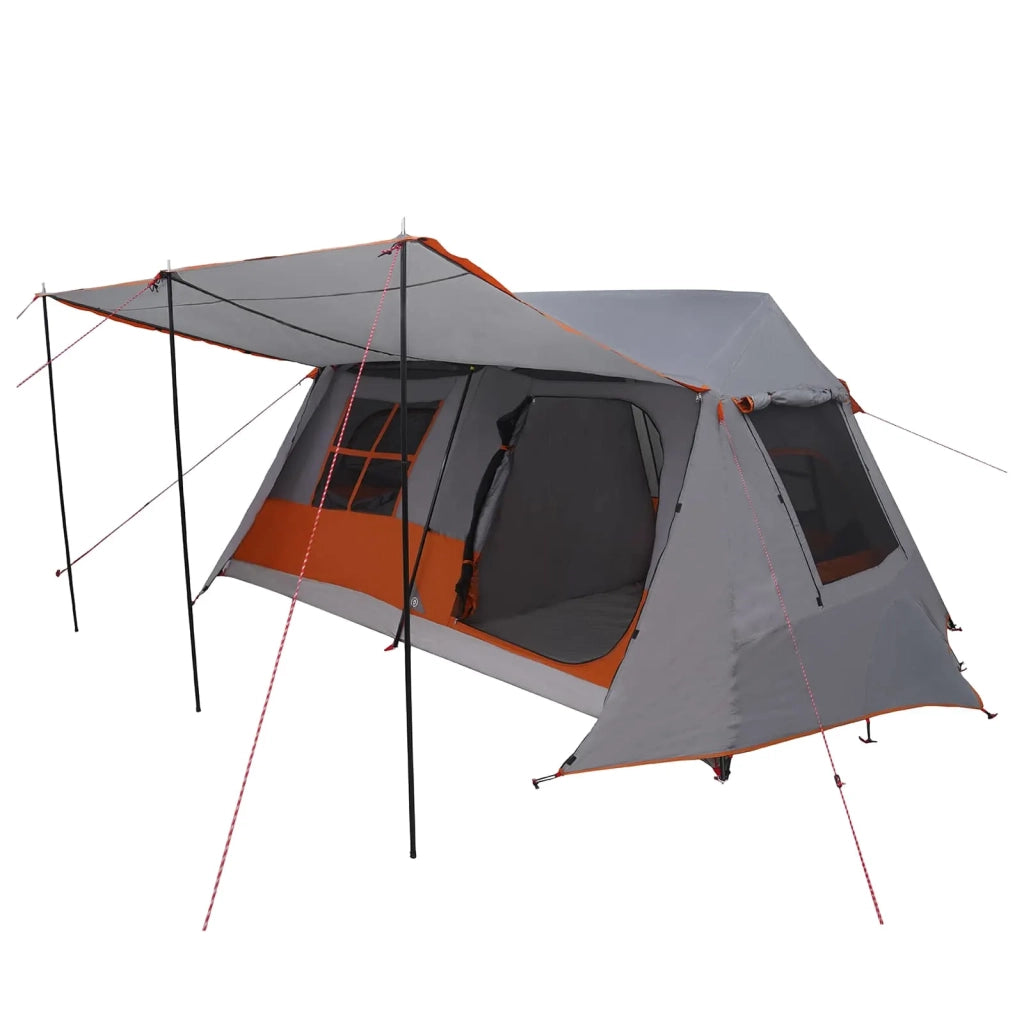 Tenda a tunnel Grigio e arancione 400 x 278 x 182 cm 42017435