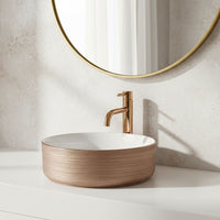 Lavabo Da Appoggio Rea Sami Brush Rose Gold