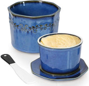 Botervloot Refrigerata 280g con Lame Ceramica - Botervloot con Lame Ceramica - Regalo di Natale per la Cucina