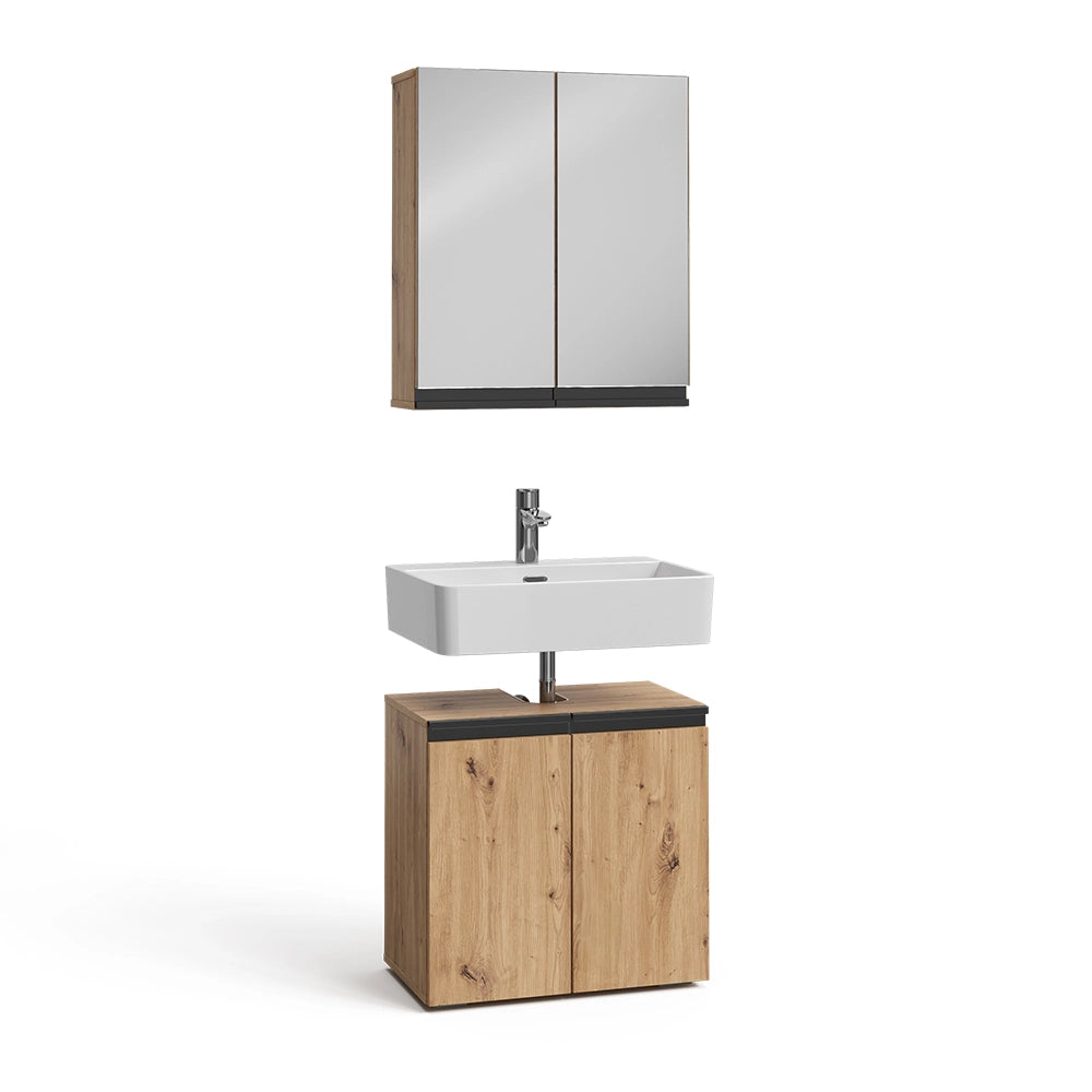 Vicco Set di mobili da bagno Artigiano 2 parti